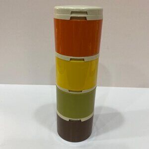Vintage Tupperware Stackable Spice Shaker Containers (4)